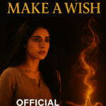Official Netflix teaser poster for Genie, Make a Wish (2025) showing the female lead beside a glowing magical lamp with swirling golden energy, with ENG SUB teaser text.